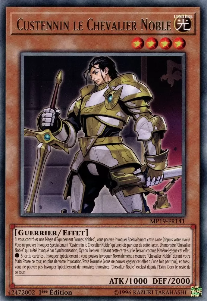 Mega Pack 2019 - Sarcophage Doré MP19 - Custennin le Chevalier Noble