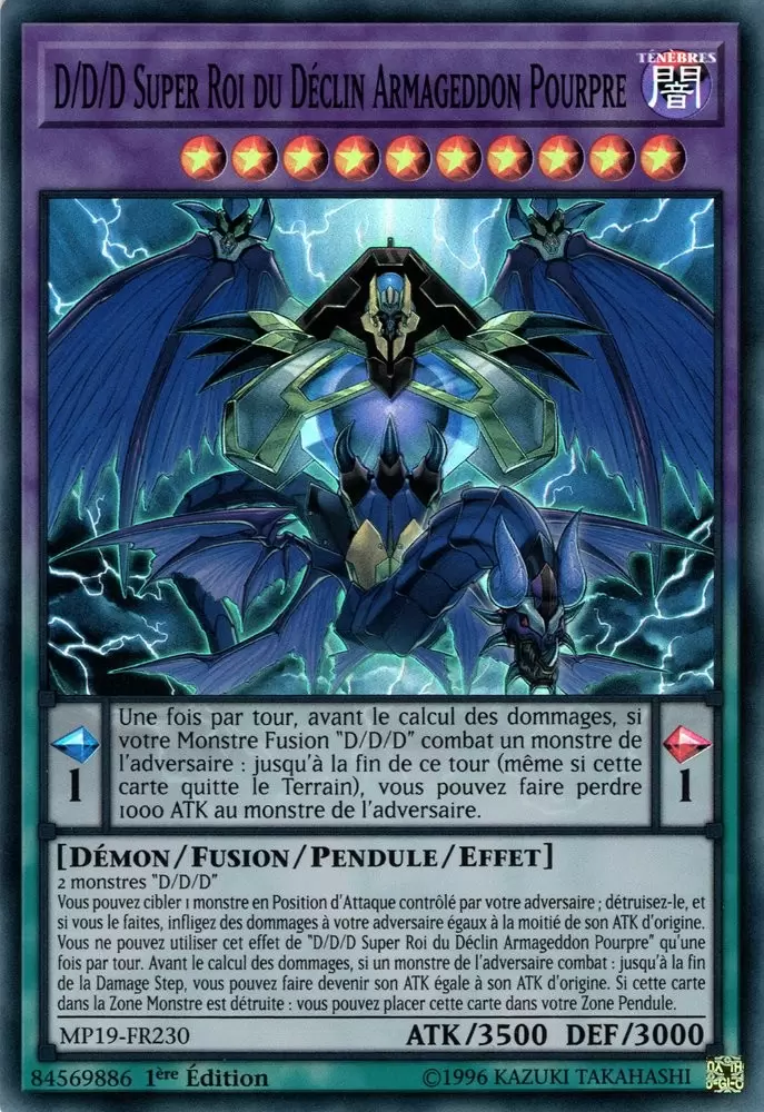 Mega Pack 2019 - Sarcophage Doré MP19 - D/D/D Super Roi du Déclin Armageddon Pourpre
