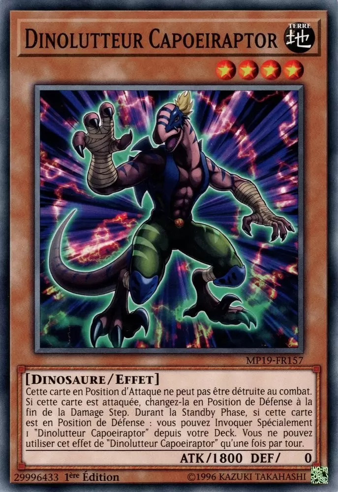 Mega Pack 2019 - Sarcophage Doré MP19 - Dinolutteur Capoeiraptor