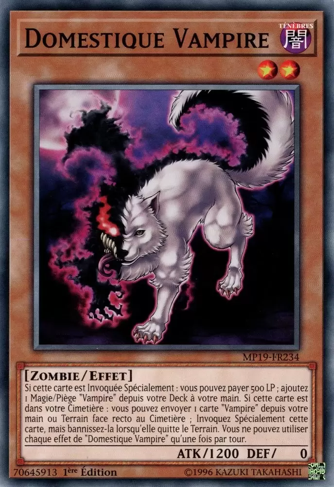 Mega Pack 2019 - Sarcophage Doré MP19 - Domestique Vampire
