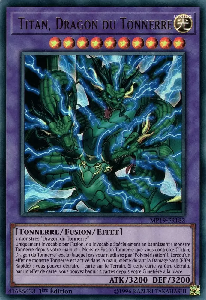 Mega Pack 2019 - Sarcophage Doré MP19 - Titan, Dragon du Tonnerre