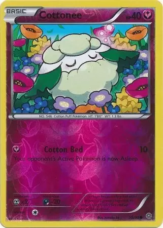 XY Ancient Origins - Cottonee Reverse