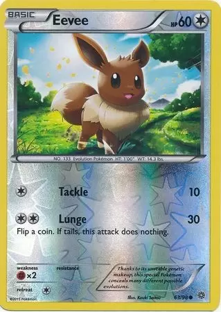 XY Ancient Origins - Eevee Reverse