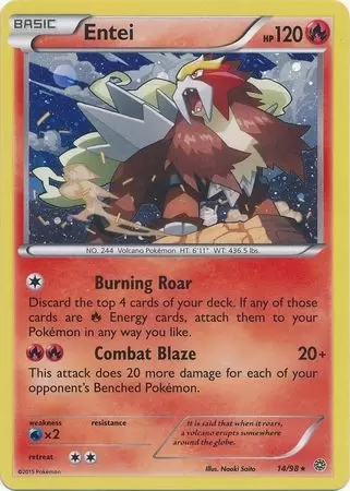 XY Ancient Origins - Entei Cosmos Holo