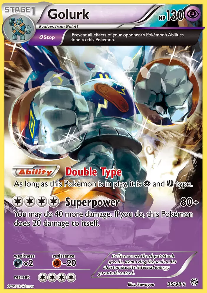 XY Ancient Origins - Golurk