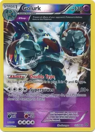XY Ancient Origins - Golurk Reverse