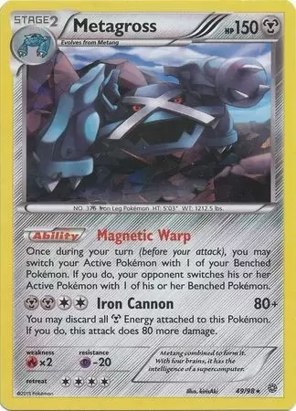 XY Ancient Origins - Metagross Holo Cracked Ice