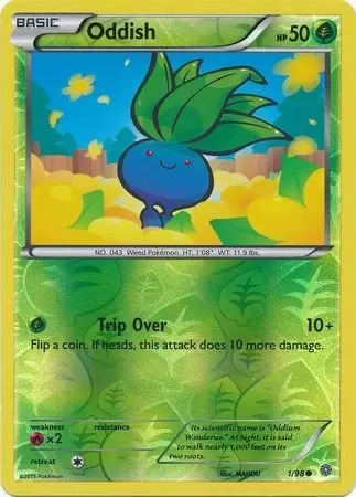 XY Ancient Origins - Oddish Reverse