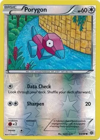 XY Ancient Origins - Porygon Reverse