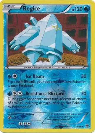XY Ancient Origins - Regice Reverse