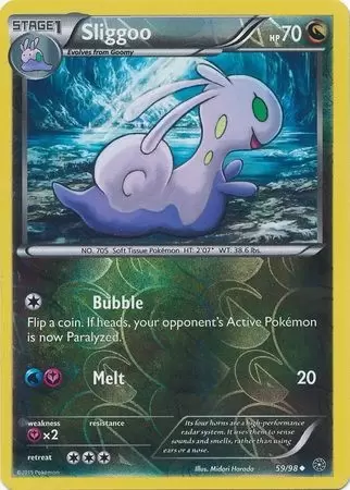 XY Ancient Origins - Sliggoo Reverse