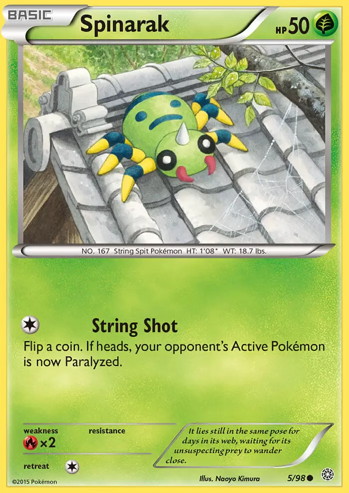 XY Ancient Origins - Spinarak