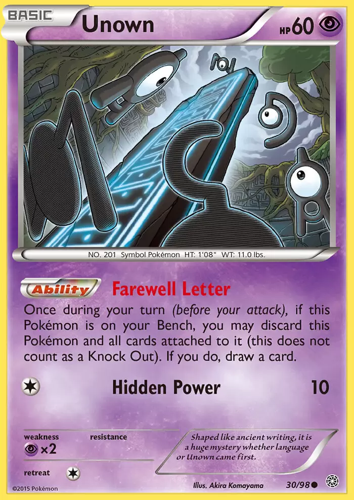 XY Ancient Origins - Unown