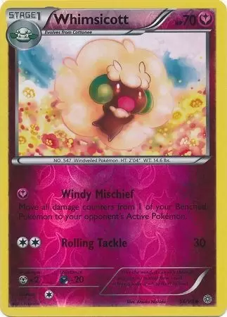 XY Ancient Origins - Whimsicott Reverse