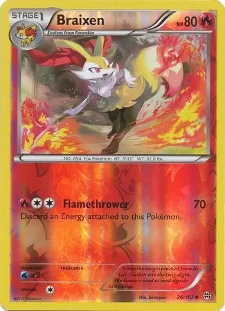 XY Breakthrough - Braixen Reverse