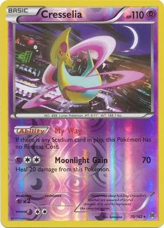 XY Breakthrough - Cresselia Reverse