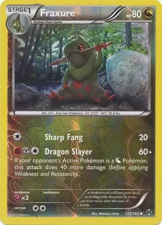 XY Breakthrough - Fraxure Reverse