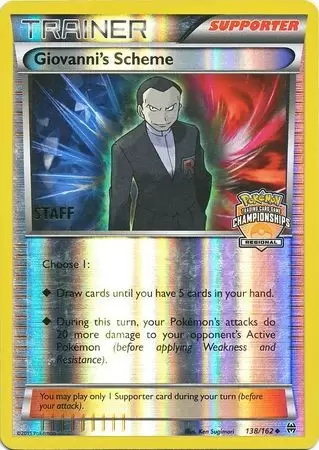 XY Breakthrough - Giovanni\'s Scheme Reverse Regional Championships Staff