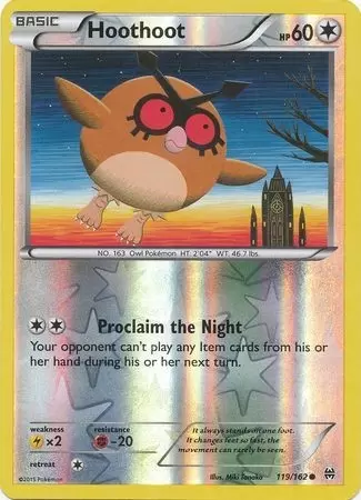 XY Breakthrough - Hoothoot Reverse