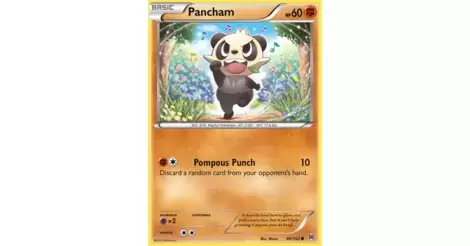 Pancham Common Reverse Holo Pokemon Card XY BREAKThrough 86/162 