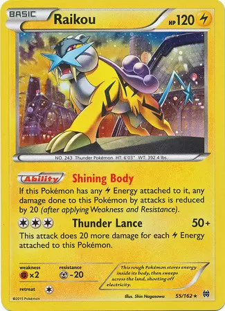 XY Breakthrough - Raikou Cosmos Holo