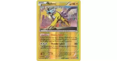 Pokemon XY Breakthrough Raikou - 55/162 - Holo Rare New NM 