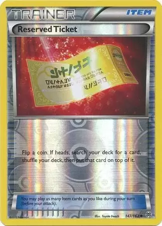 XY Breakthrough - Reserved Ticket Reverse