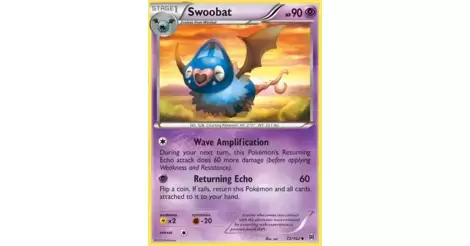 4x Pokemon XY BREAKthrough Swoobat 72/162 Uncommon Card 