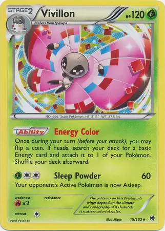 XY Breakthrough - Vivillon Cosmos Holo