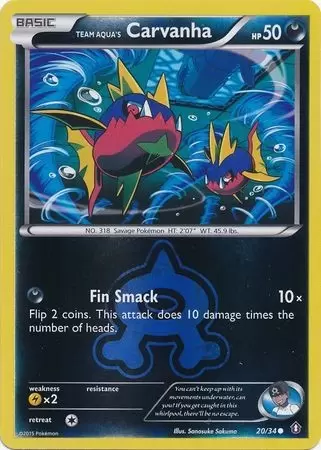 XY Double Crisis - Team Aqua\'s Carvanha Reverse