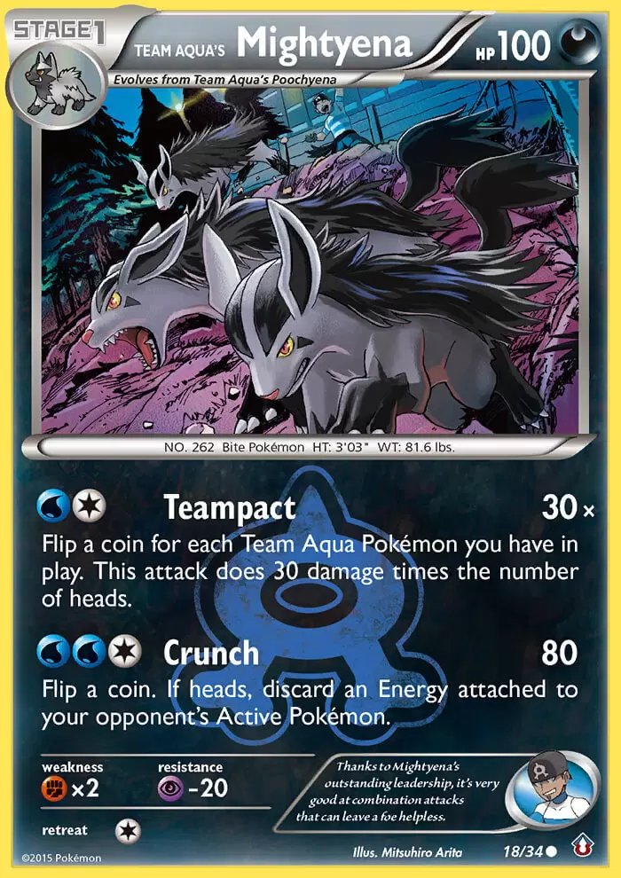 XY Double Crisis - Team Aqua\'s Mightyena