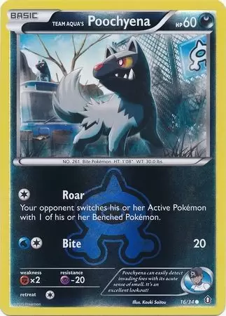 XY Double Crisis - Team Aqua\'s Poochyena Reverse