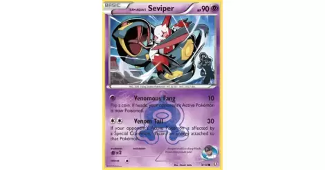 carte Pokémon 9/34 Séviper Team Aqua 90 PV Double Danger NEUF FR