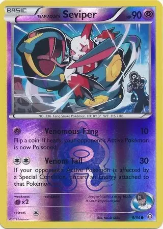 XY Double Crisis - Team Aqua\'s Seviper Reverse