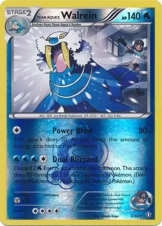 XY Double Crisis - Team Aqua\'s Walrein Reverse