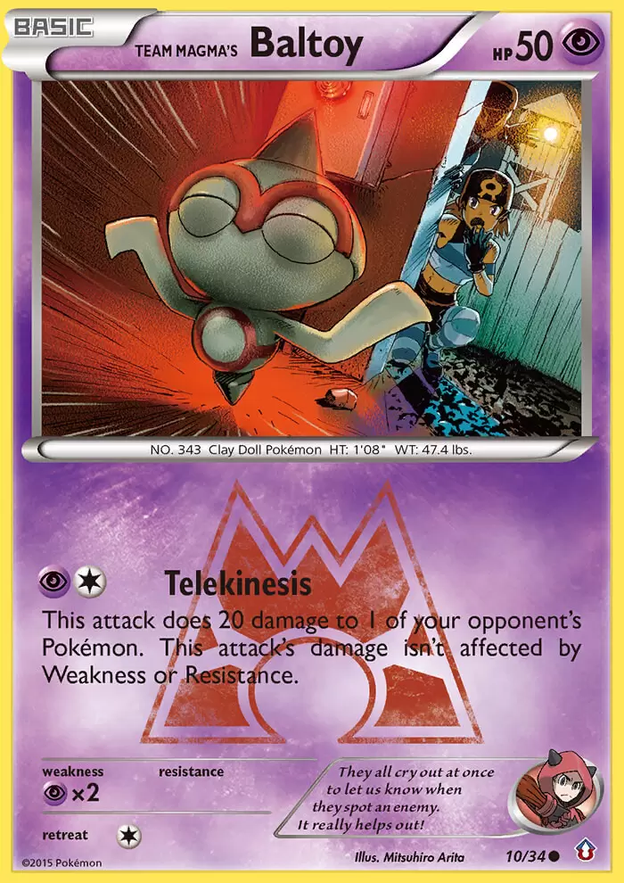 XY Double Crisis - Team Magma\'s Baltoy