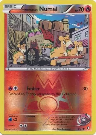 XY Double Crisis - Team Magma\'s Numel Reverse