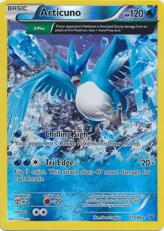 XY Roaring Skies - Articuno Reverse