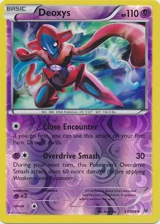 XY Roaring Skies - Deoxys reverse