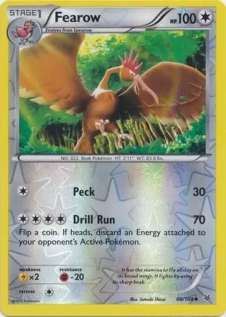XY Roaring Skies - Fearow Reverse