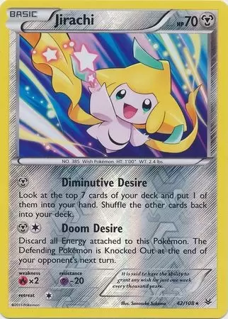 XY Roaring Skies - Jirachi Reverse