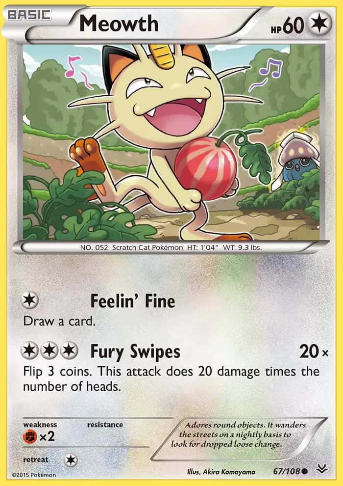 XY Roaring Skies - Meowth