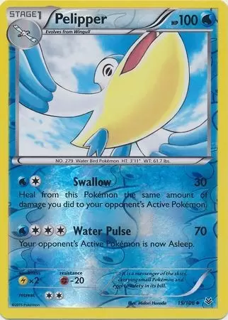 XY Roaring Skies - Pelipper Reverse