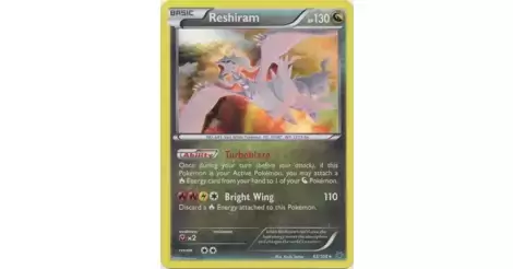  Pokemon - Reshiram (63/108) - XY Roaring Skies : Toys