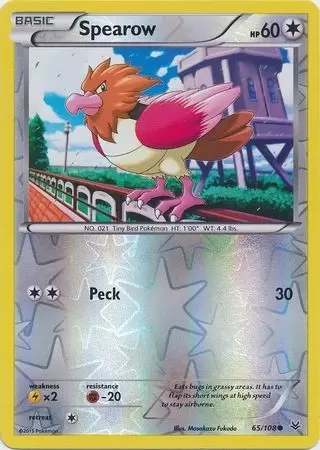 XY Roaring Skies - Spearow Reverse