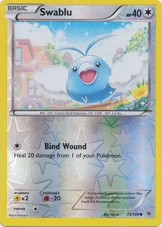 XY Roaring Skies - Swablu Reverse