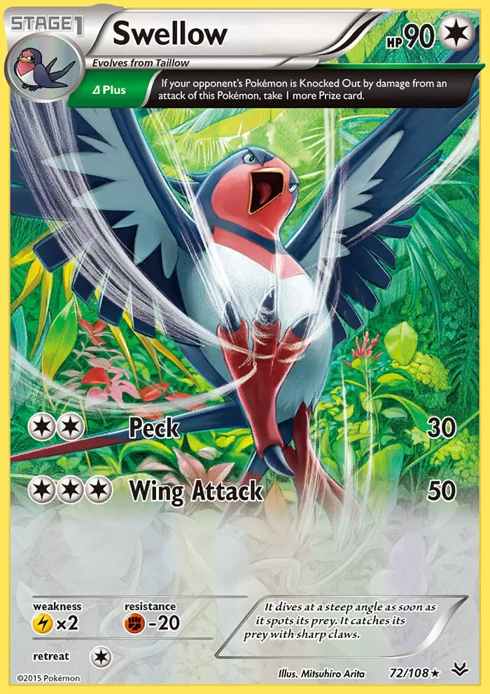XY Roaring Skies - Swellow