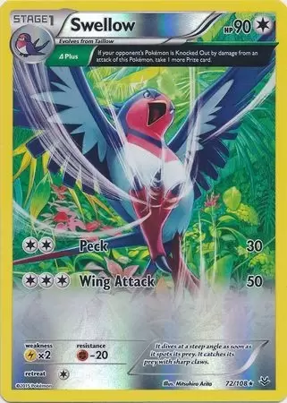 XY Roaring Skies - Swellow Reverse