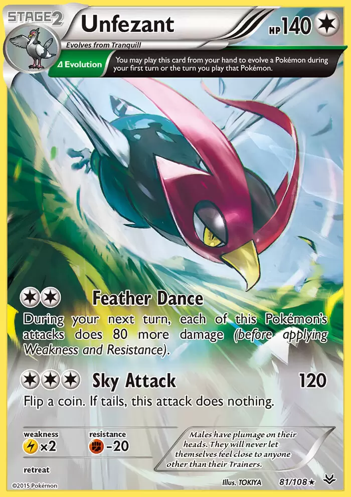 XY Roaring Skies - Unfezant