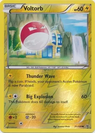 XY Roaring Skies - Voltorb Reverse